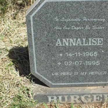 BURGER Annalise 1965-1995