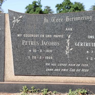 BLERK Petrus Jacobus, van 1910-1969 & Gertruida Susanna 1912-1983