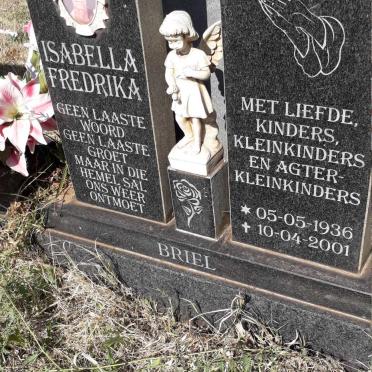 BRIEL Isabella Fredrika 1936-2001