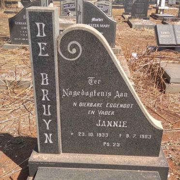 BRUYN Jannie, de 1933-1983