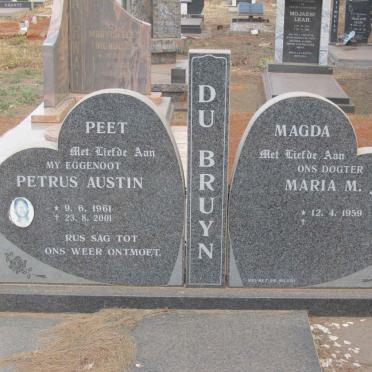 BRUYN Petrus Austin, du 1961-2001 &amp; Maria M.J. 1959-