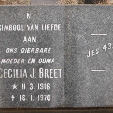 BREET Cecilia J. 1916-1970