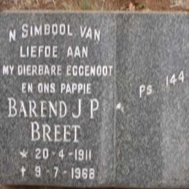 BREET Barend J.P. 1911-1968