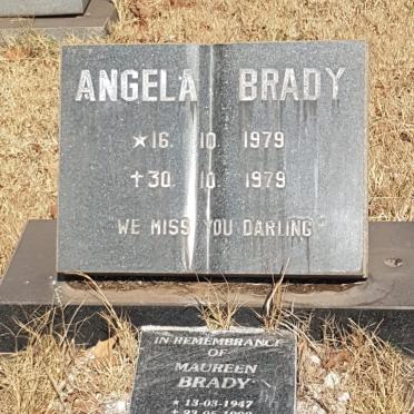 BRADY Maureen 1947-1992 :: BRADY Angela 1979-1979