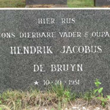 BRUYN Hendrik Jacobus, de  1951-
