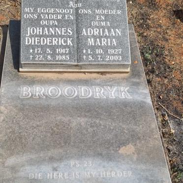 BROODRYK Johannes Diederick 1917-1985 &amp; Adriaan Maria 1927-2003