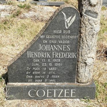 COETZEE Johannes Hendrik Frederik 1929-1961