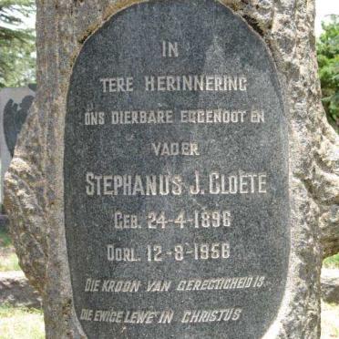 CLOETE Stephanus J. 1896-1956