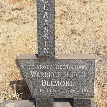 CLAASSEN Warruce Cecil Delmore 1975-1975