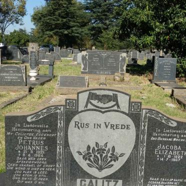 CALITZ Petrus Johannes 1921-1964 &amp; Jacoba Elizabeth 1922-1967