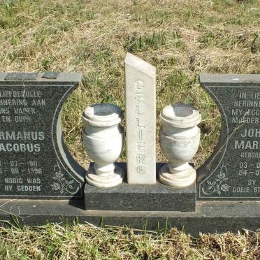 CELLIERS Hermanus Jacobus 1911-1996 &amp; Johanna Maria MILLER 1911-1996