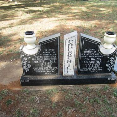 CHURCHILL Michiel J.M.S.1920-1992 &amp; Cathrina Elizabetha 1928-1994