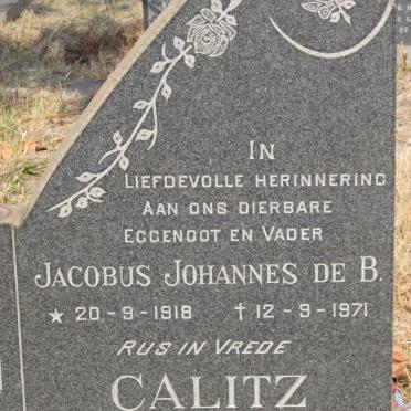 CALITZ Jacobus Johannes de B. 1918-1971