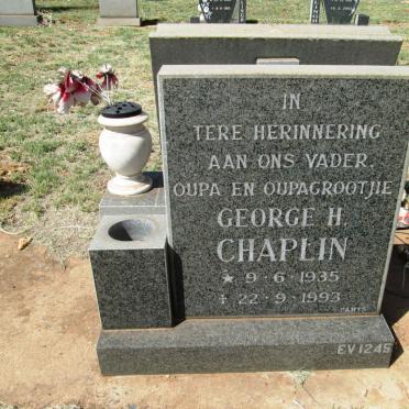 CHAPLIN George H. 1935-1993