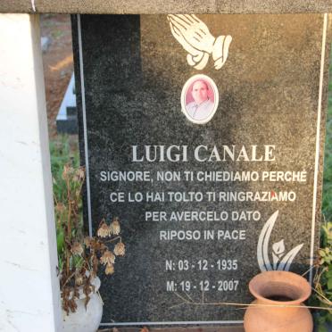 CANALE Luigi 1935-2007