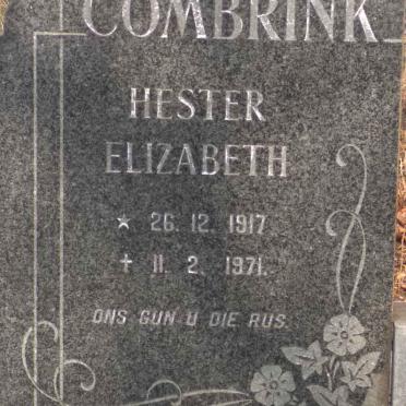 COMBRINK Hester Elizabeth 1917-1971