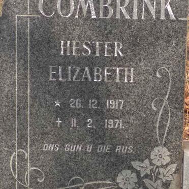 COMBRINK Hester Elizabeth 1917-1971