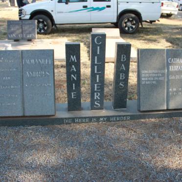 CILLIERS Immanuel Andries 1929-1994 &amp; Catharina Elizabeth DU PLESSIS 1932-2017