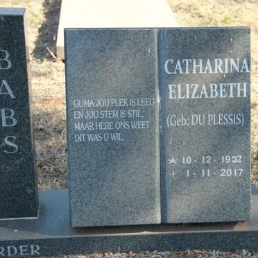 CILLIERS Immanuel Andries 1929-1994 &amp; Catharina Elizabeth DU PLESSIS 1932-2017