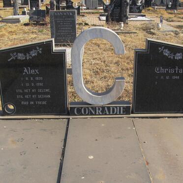 CONRADIE Alex 1938-1992 &amp; Christa 1946-