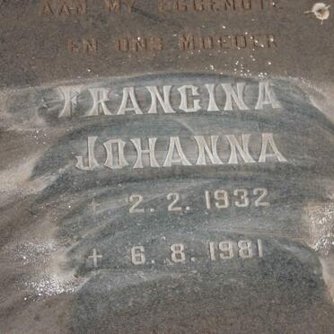 CREASE Francina Johanna 1932-1981
