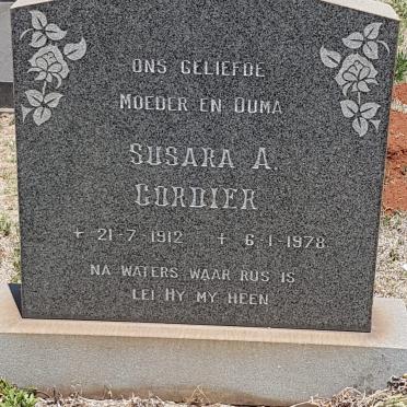 CORDIER Susara A. 1912-1978