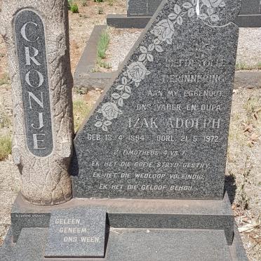 CRONJE Izak Adolph 1894-1972