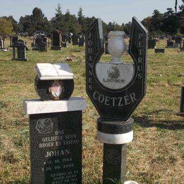 COETZER Johannes Petrus 1984-2008