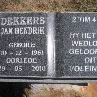 DEKKERS Jan Hendrik 1961-2010