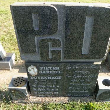DUVENHAGE Pieter Gabriel 1998-2000