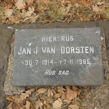 DORSTEN Jan J., van 1914-1965