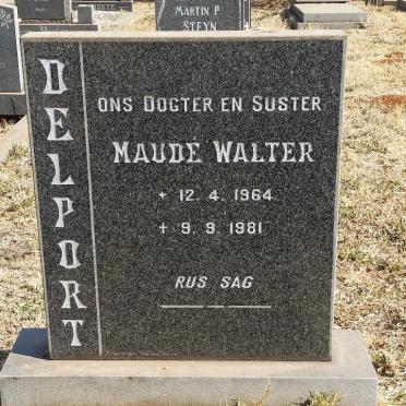 DELPORT Maudé Walter 1964-1981