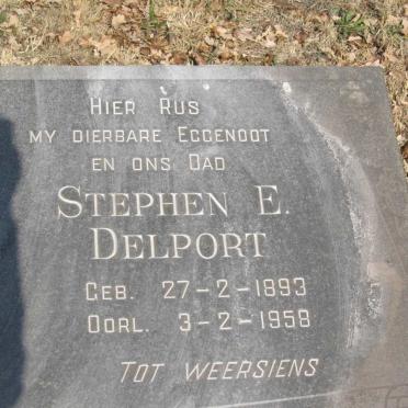 DELPORT Stephen E. 1893-1958