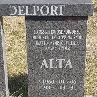 DELPORT Alta 1960-2007