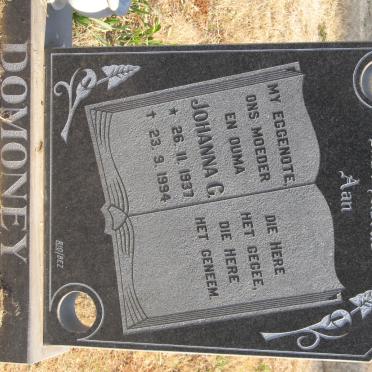 DOMONEY Johanna C. 1937-1994