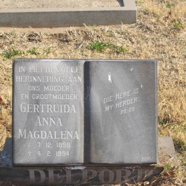 DELPORT Gertruida Anna Magdalena 1898-1994