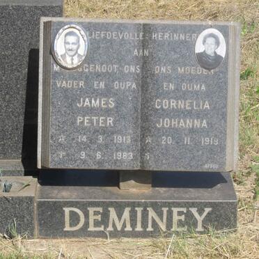 DEMINEY James Peter 1913-1983 &amp; Cornelia Johanna 1919-