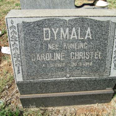 DYMALA Caroline Christel nee KUHLING 1922-1982