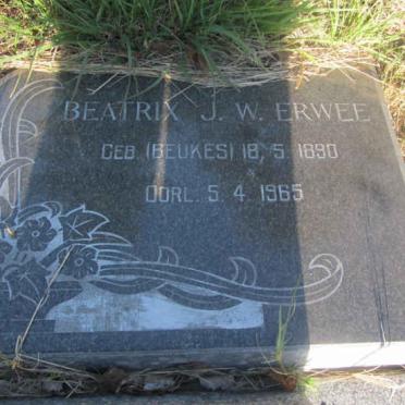 ERWEE Beatrix J.W. nee BEUKES 1890-1965