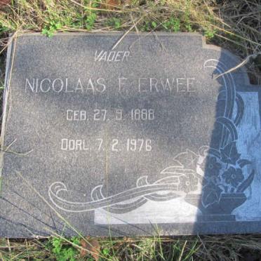 ERWEE Nicolaas F. 1888-1976