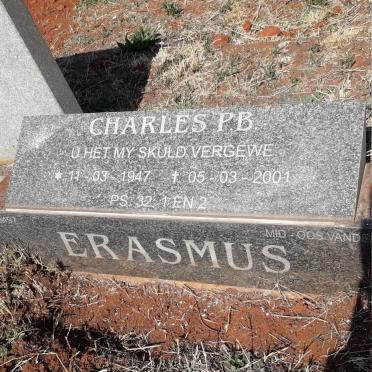 ERASMUS Charles P.B. 1947-2001
