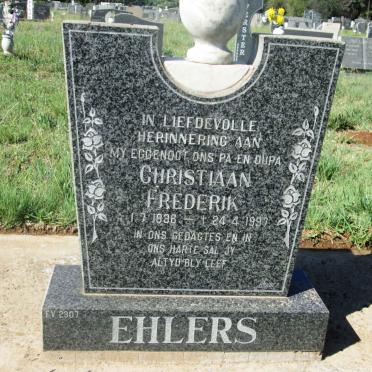 EHLERS Christiaan Frederik 1936-1997