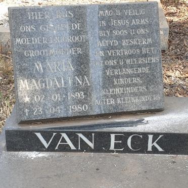 ECK Maria Magdalena, van 1893-1980