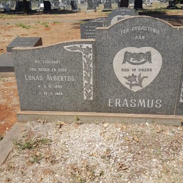 ERASMUS Lukas Albertus 1894-1969 &amp; Christina Jacoba 1902-1990
