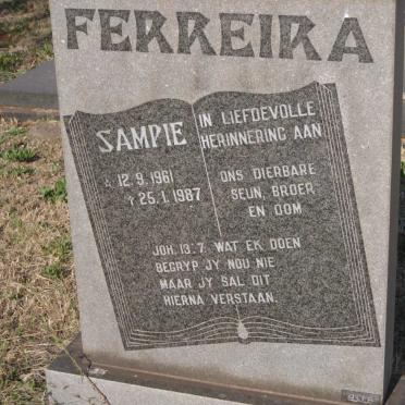 FERREIRA Sampie 1961-1987