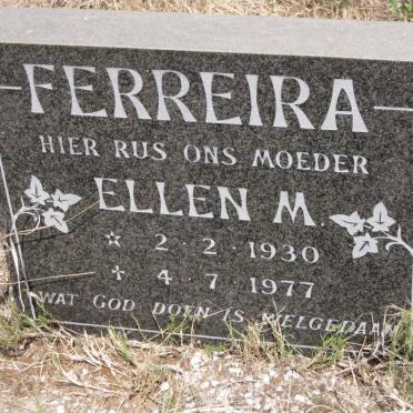FERREIRA Ellen M. 1930-1977