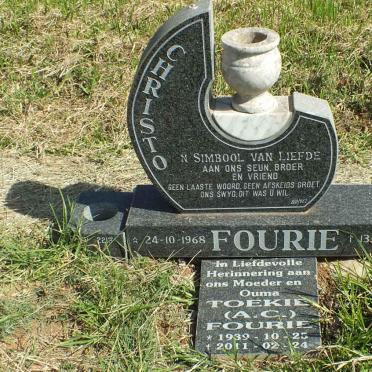 FOURIE A.C. 1939-2011 :: FOURIE Christo 1968-1996