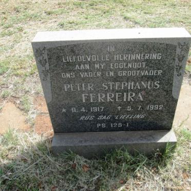FERREIRA Peter Stephanus 1917-1992