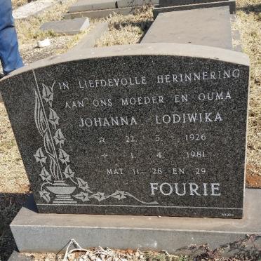 FOURIE Johanna Lodiwika 1926-1981