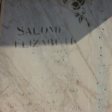 FOURIE Salome Elizabeth 1945-1995